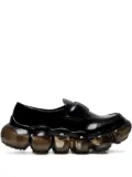 GROUNDS patent-leather loafers - Black
