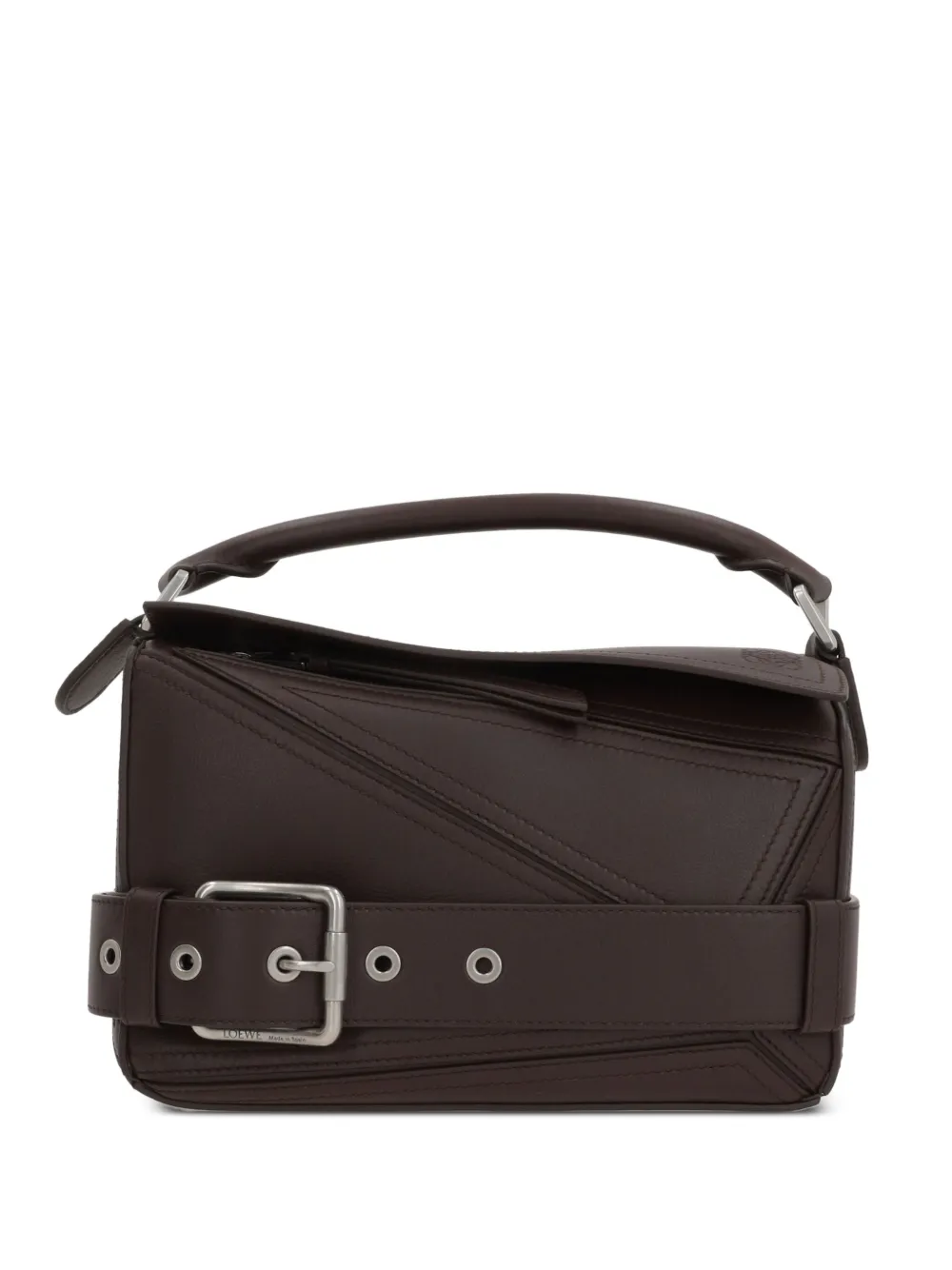 LOEWE Puzzle shopper met vlakken en ceintuur Bruin