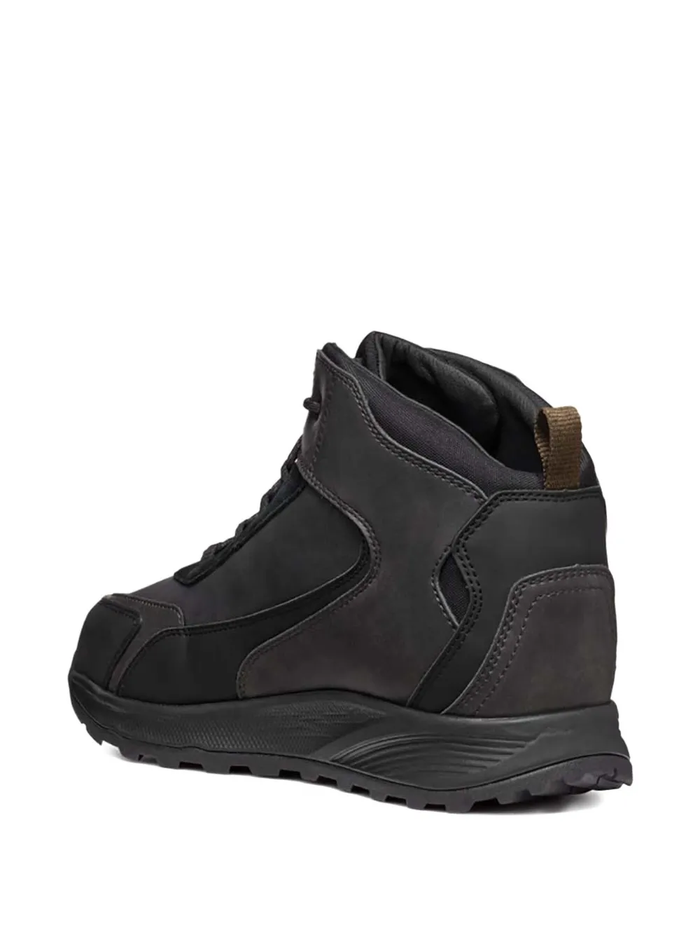 Geox Terrestre B leren sneakers Zwart