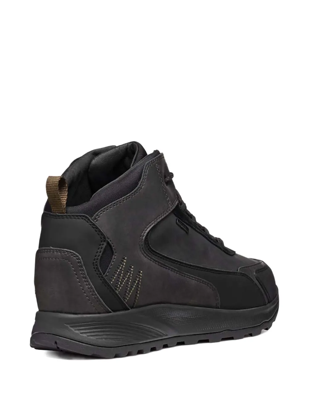 Geox Terrestre B leren sneakers Zwart