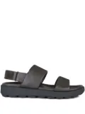 Geox leather double-strap sandals - Brown