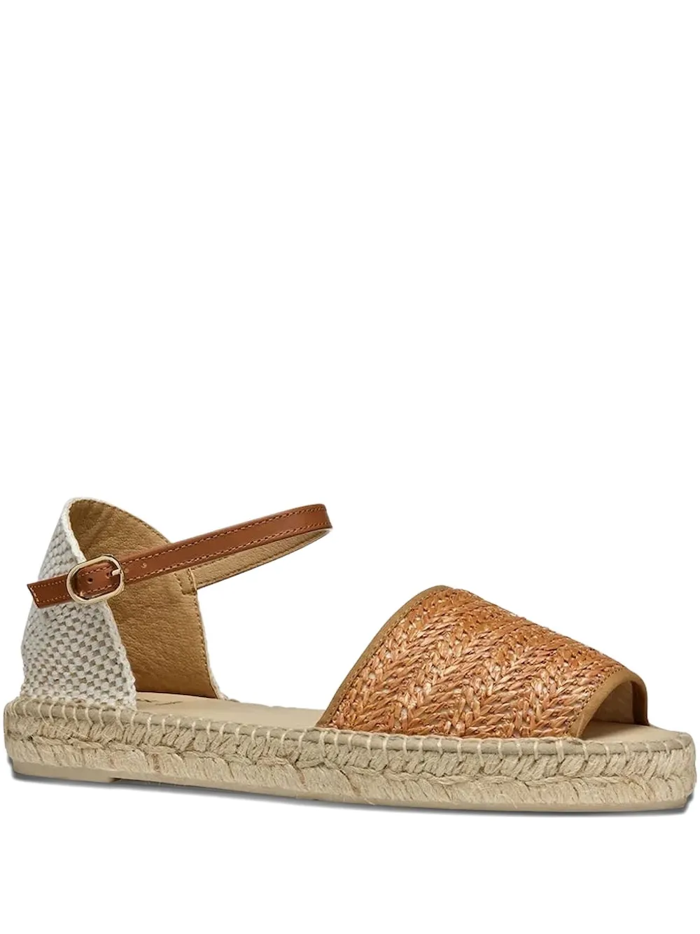 Geox woven ankle-strap espadrilles Brown