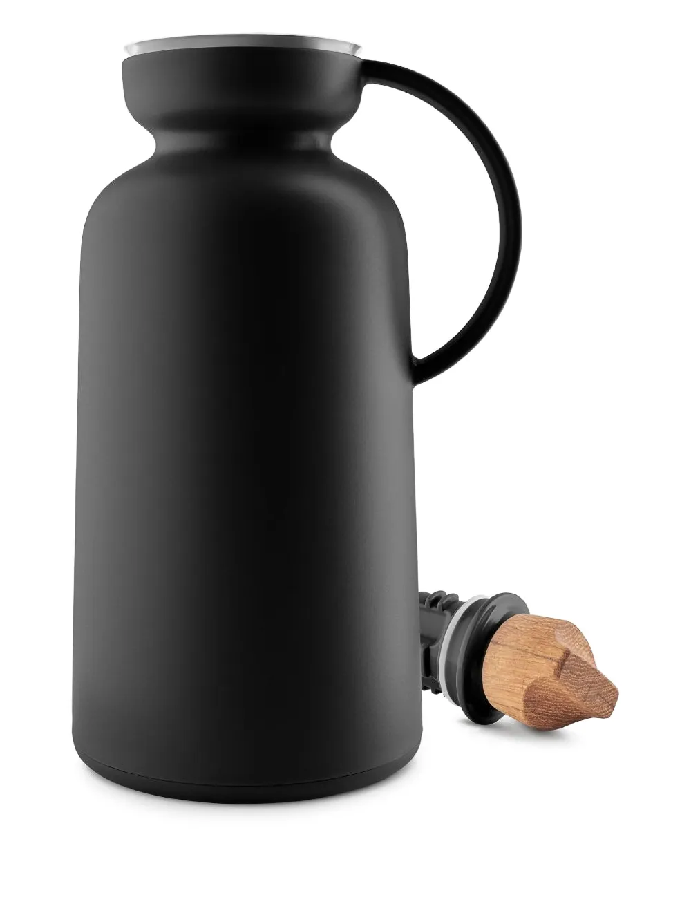 Eva Solo Wooden-top Travel Mug (25cm X 15cm) In Black