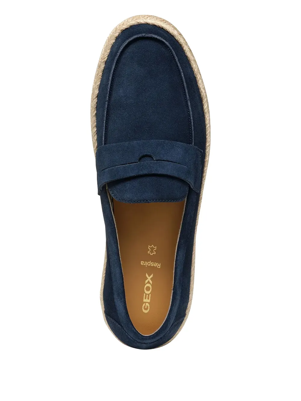 Geox Suède espadrilles Blauw