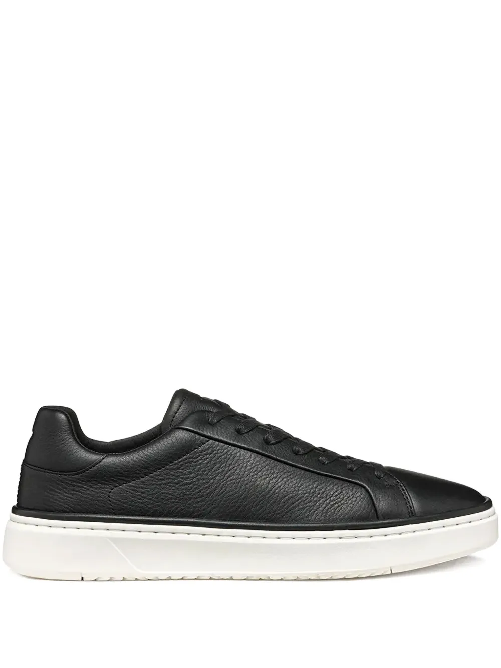 Geox Spherica Ecub-1 leather platform sneakers Black