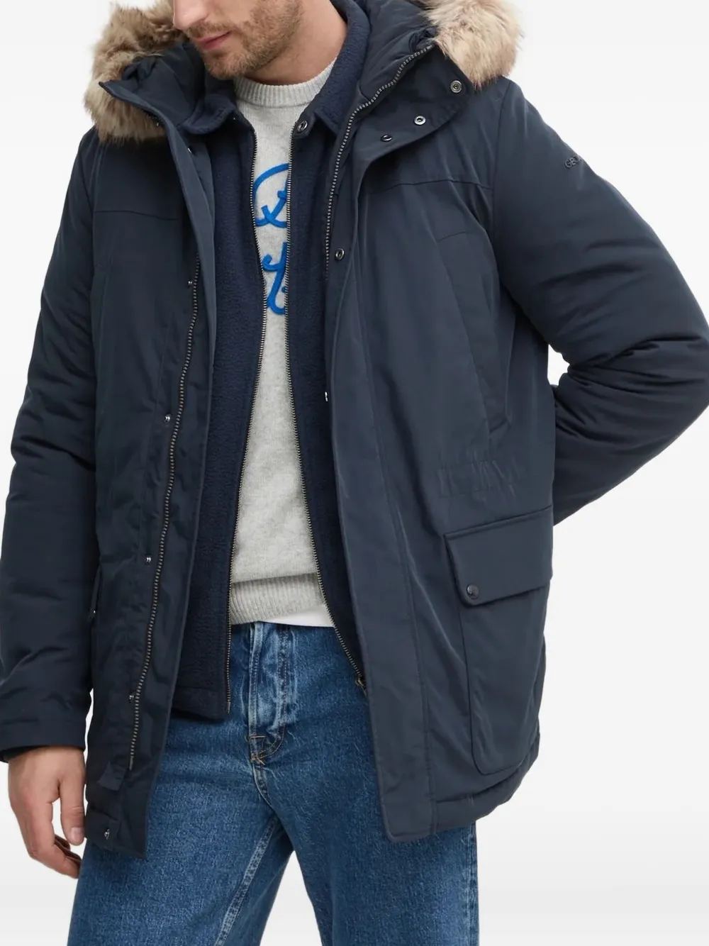 Geox Jack met capuchon Blauw