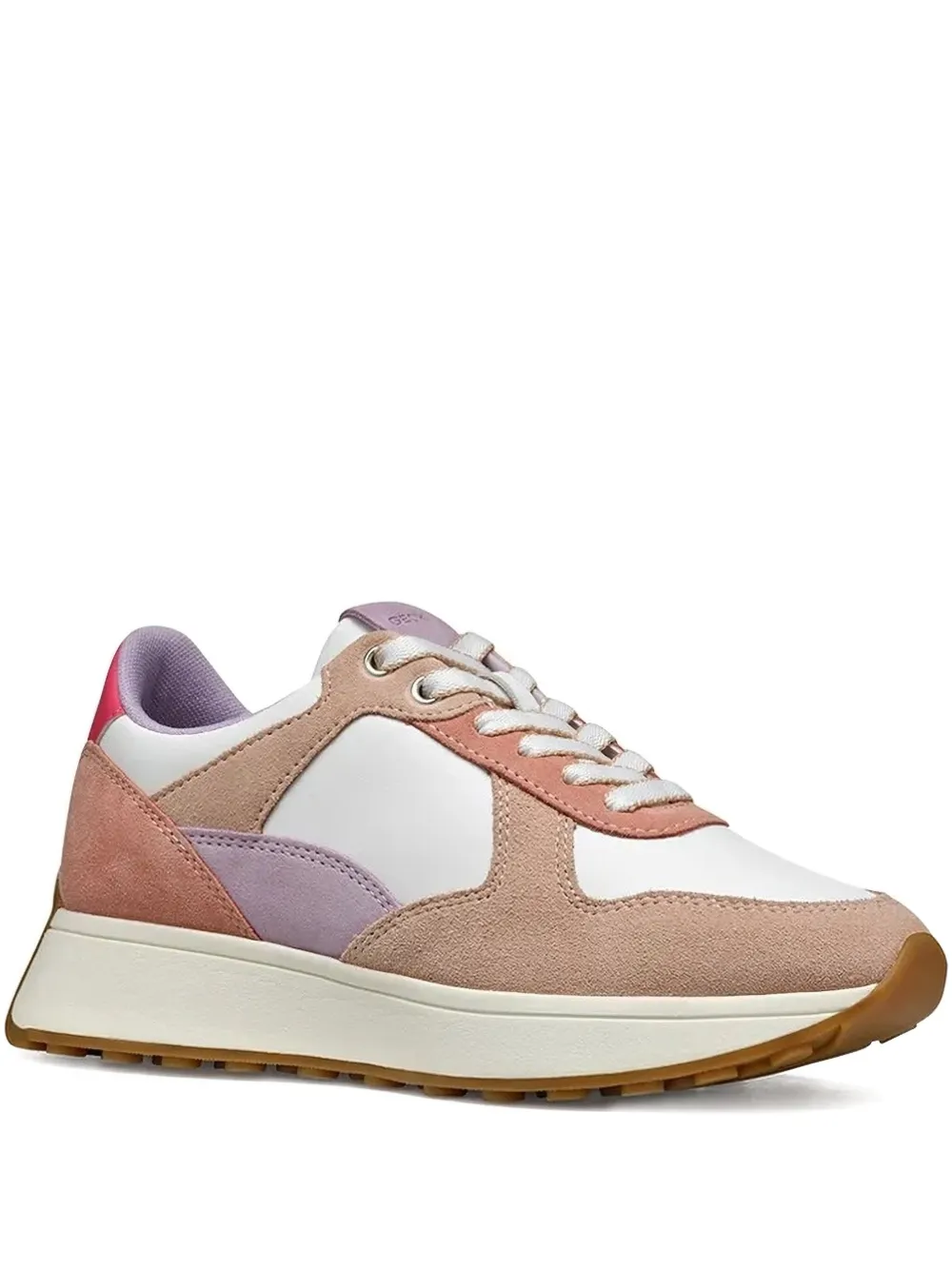 Geox Amabel panelled lace-up sneakers Neutrals