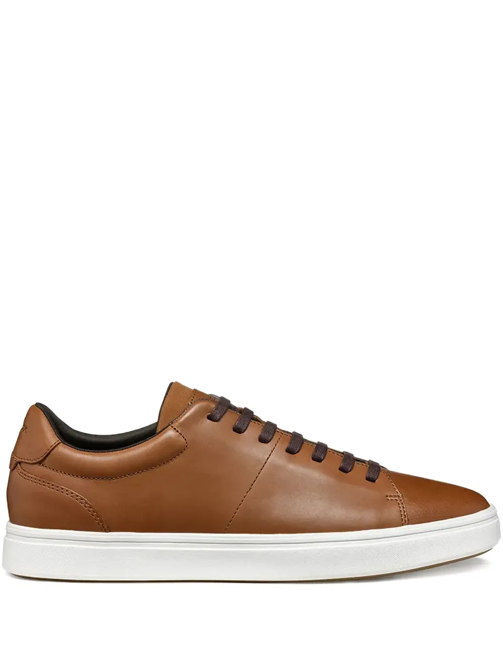 Geox Baltmoore leather lace-up sneakers Brown