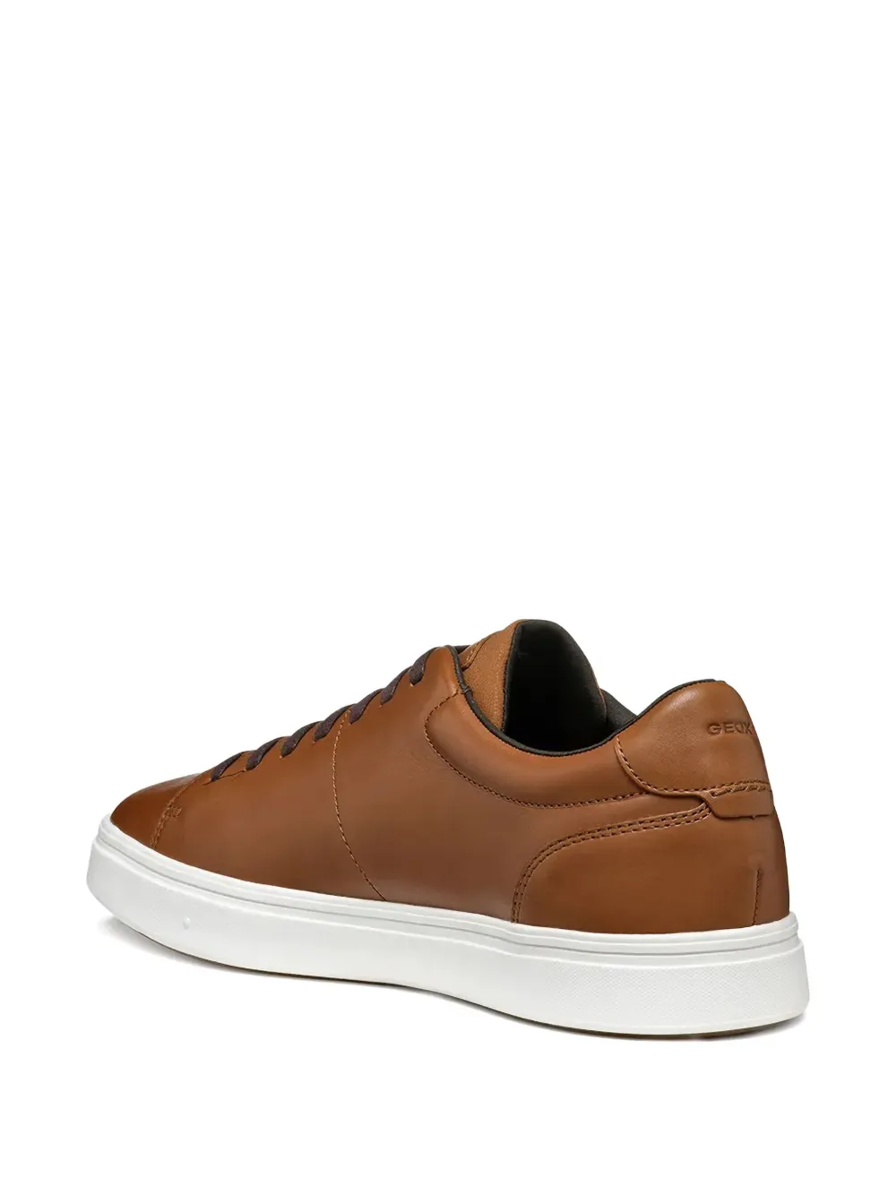 Geox Baltmoore leather lace-up sneakers Brown