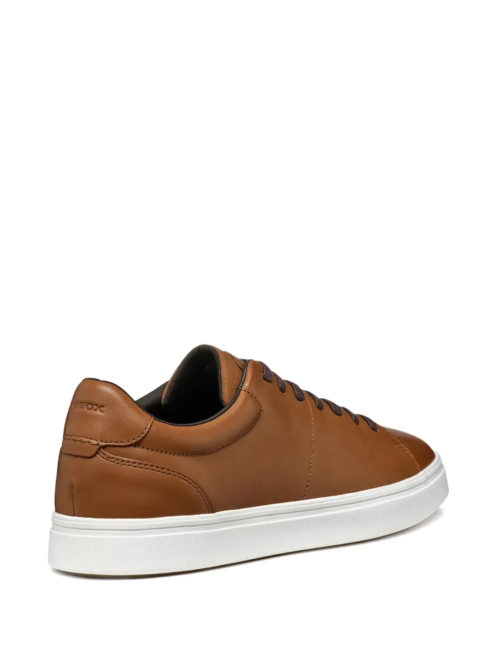 Geox Baltmoore leather lace-up sneakers Brown