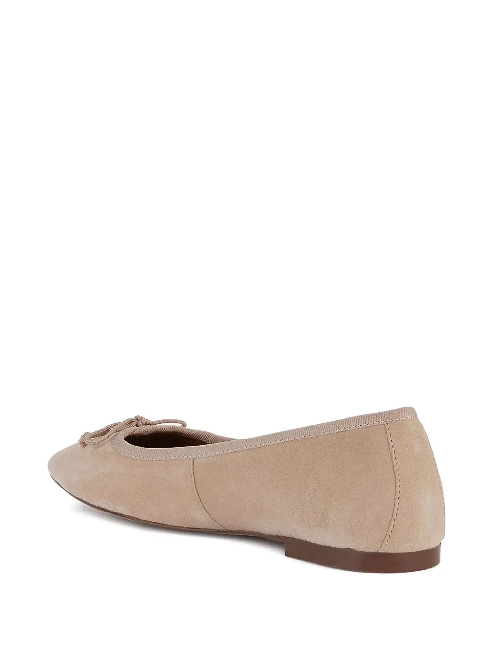 Geox Suede Ballet Flats In Neutral