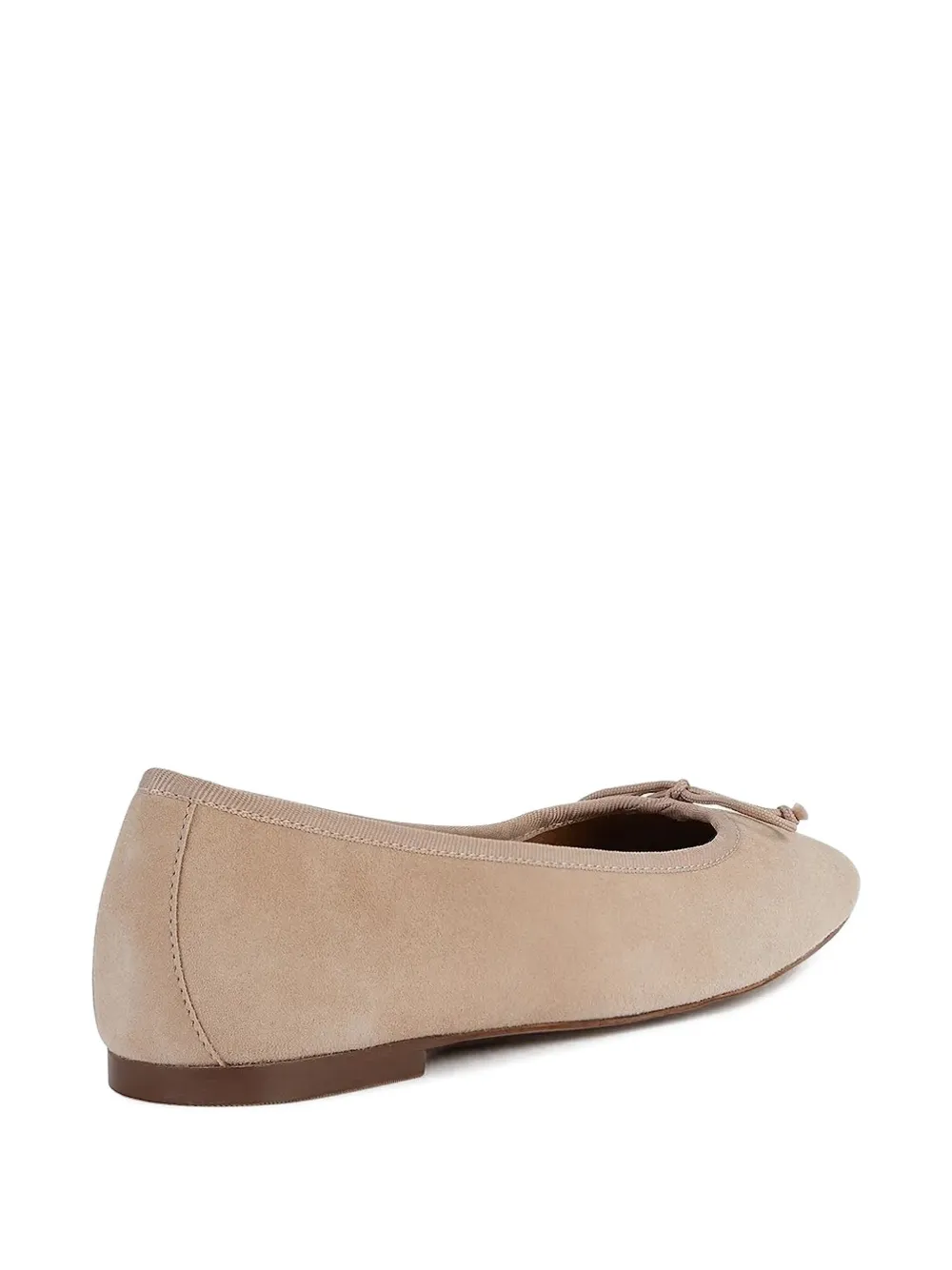 Geox Suede Ballet Flats In Neutral