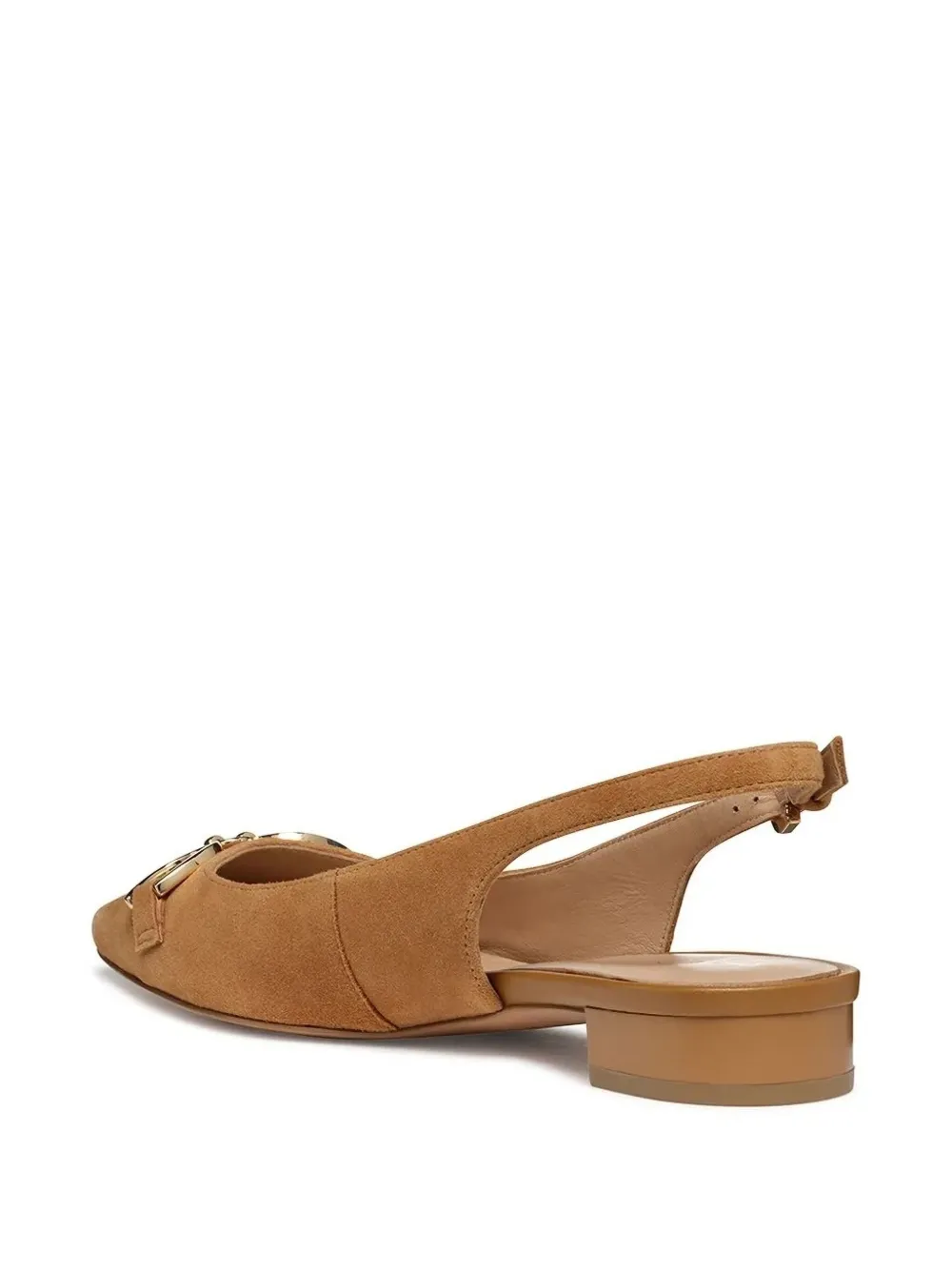 Geox Giselda15 slingback buckle ballet flats Brown