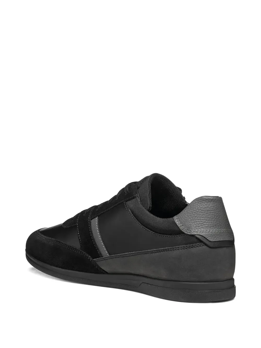 Geox Renan zip-detail suede sneakers Black