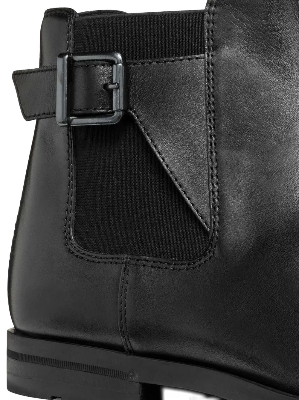 Geox buckle-fastening leather boots Black