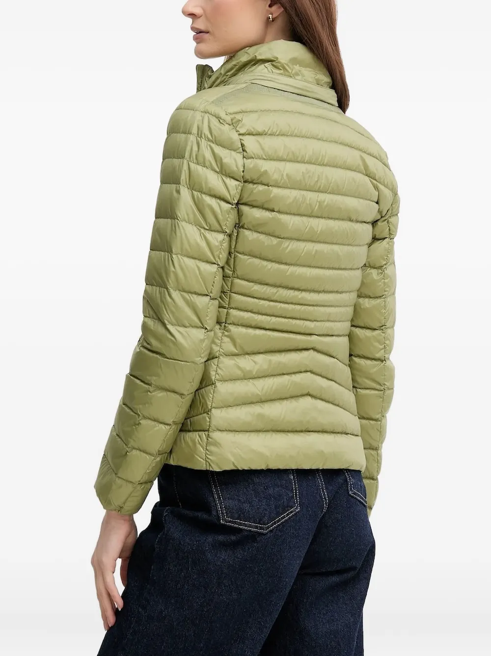 Geox Jaysen quilted hooded jacket Groen