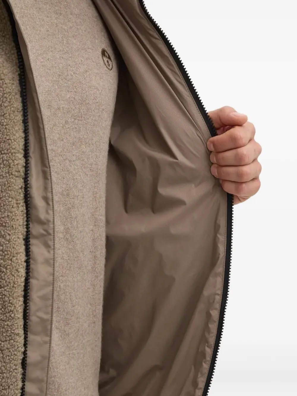 Geox Hoodie met rits Groen