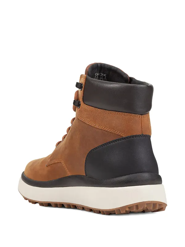 Geox Leather lace-up Boots | Brown | FARFETCH display picture 3