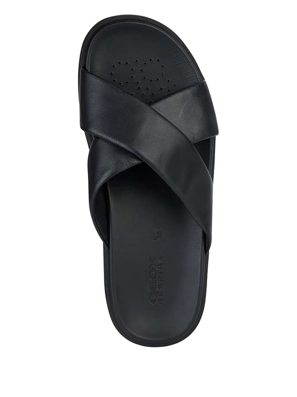 Geox Slippers met gekruiste bandjes Zwart