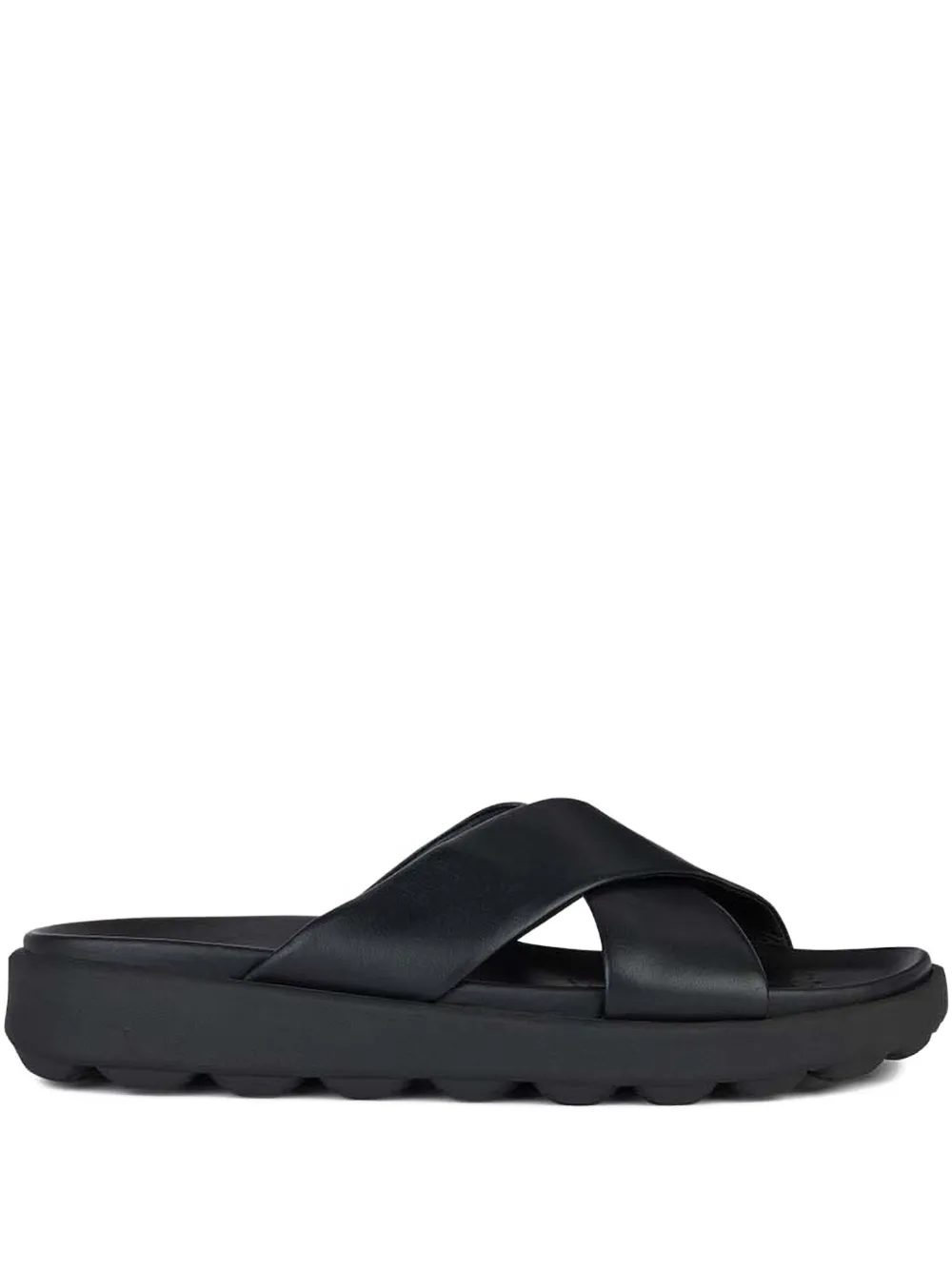 Geox cross-strap slides | Zwart | Image 1