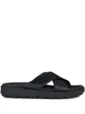 Geox cross-strap slides - Black