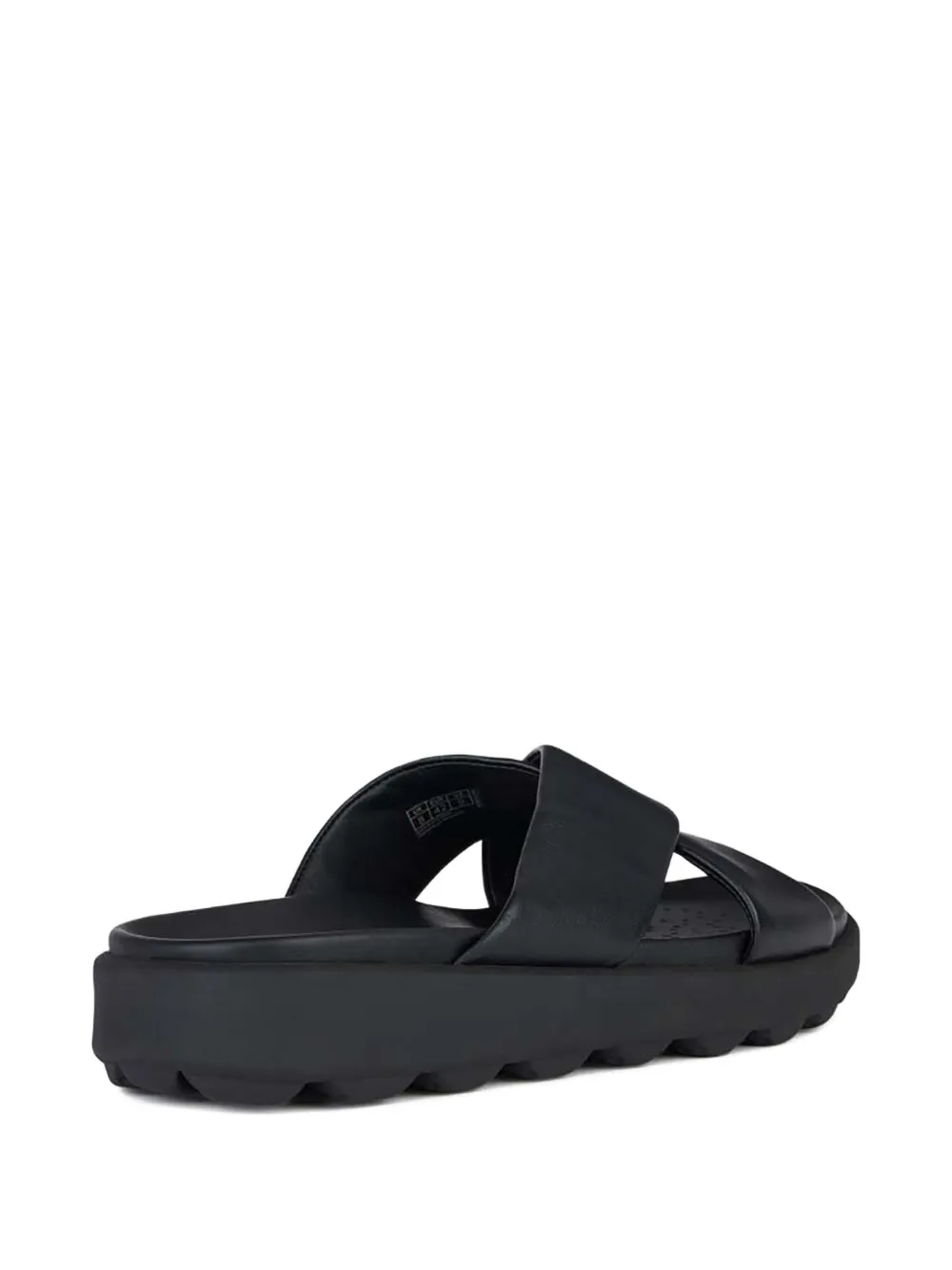 Geox Slippers met gekruiste bandjes Zwart