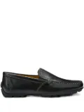 Geox Moner B leather slip-on loafers - Black
