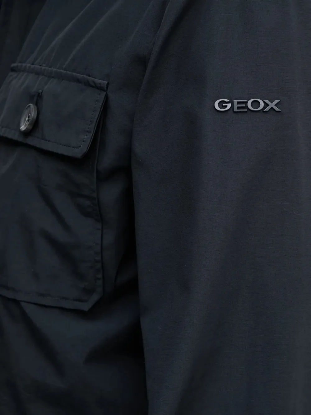Geox Vincit shirtjack met rits Blauw