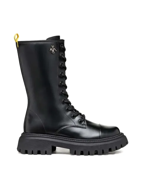 Geox Kids Maquinnens lace-up platform boots