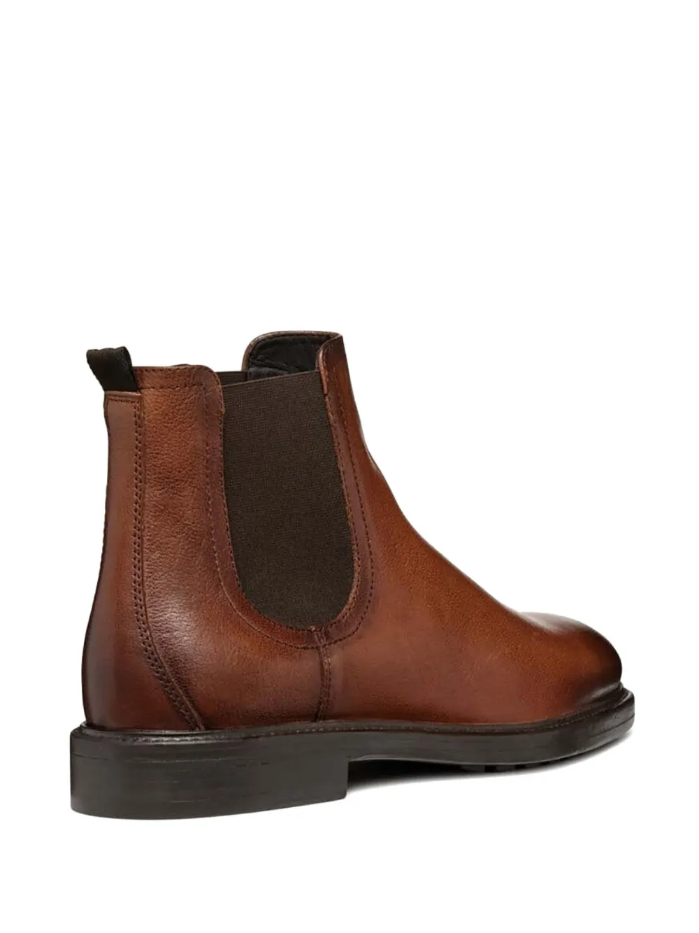 Geox leather elastic-sided boots Brown