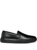 Geox Deiven leather slip-on trainers - Black