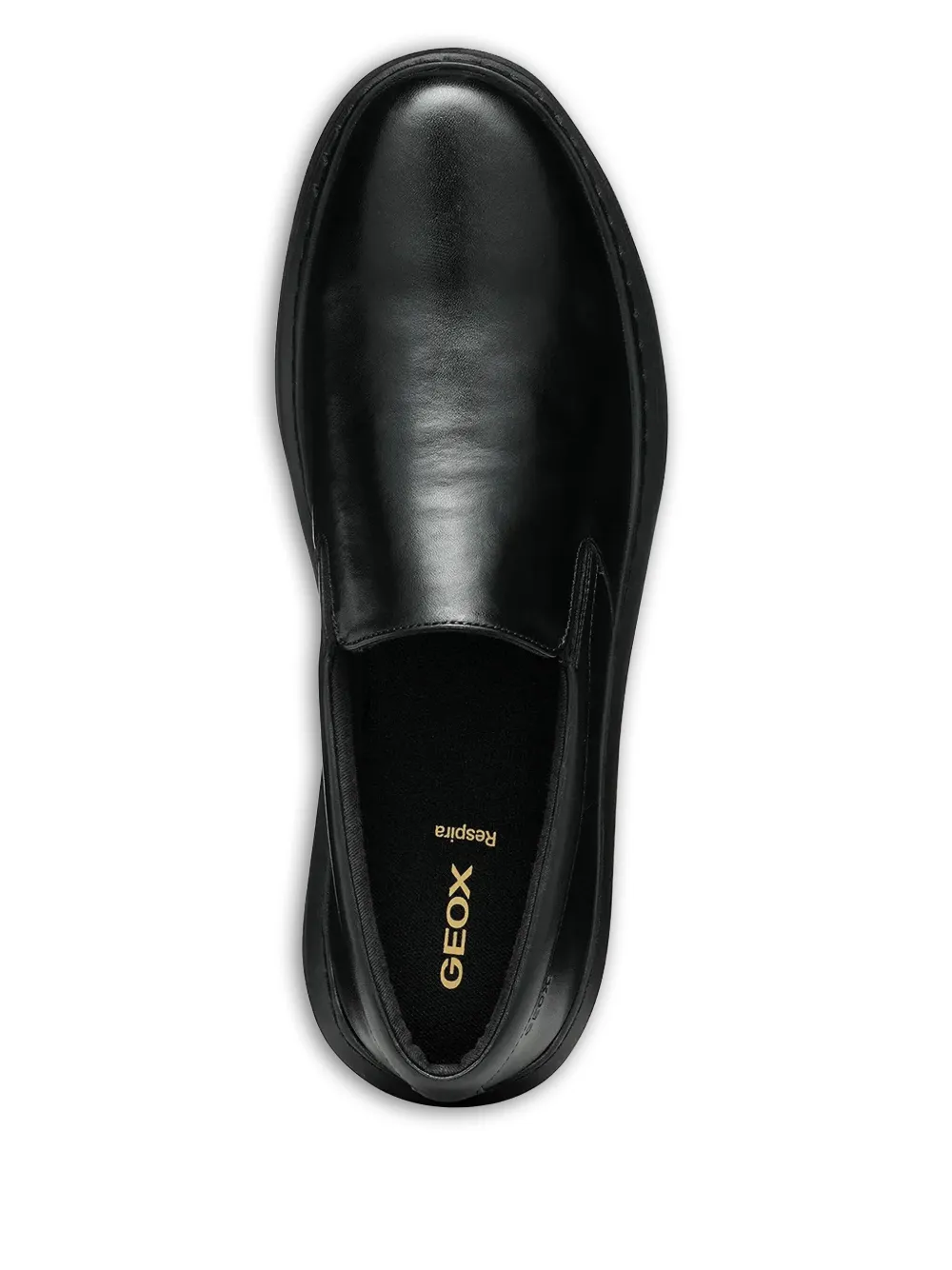 Geox Deiven leather slip-on trainers Zwart