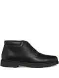 Geox leather lace-up ankle boots - Black