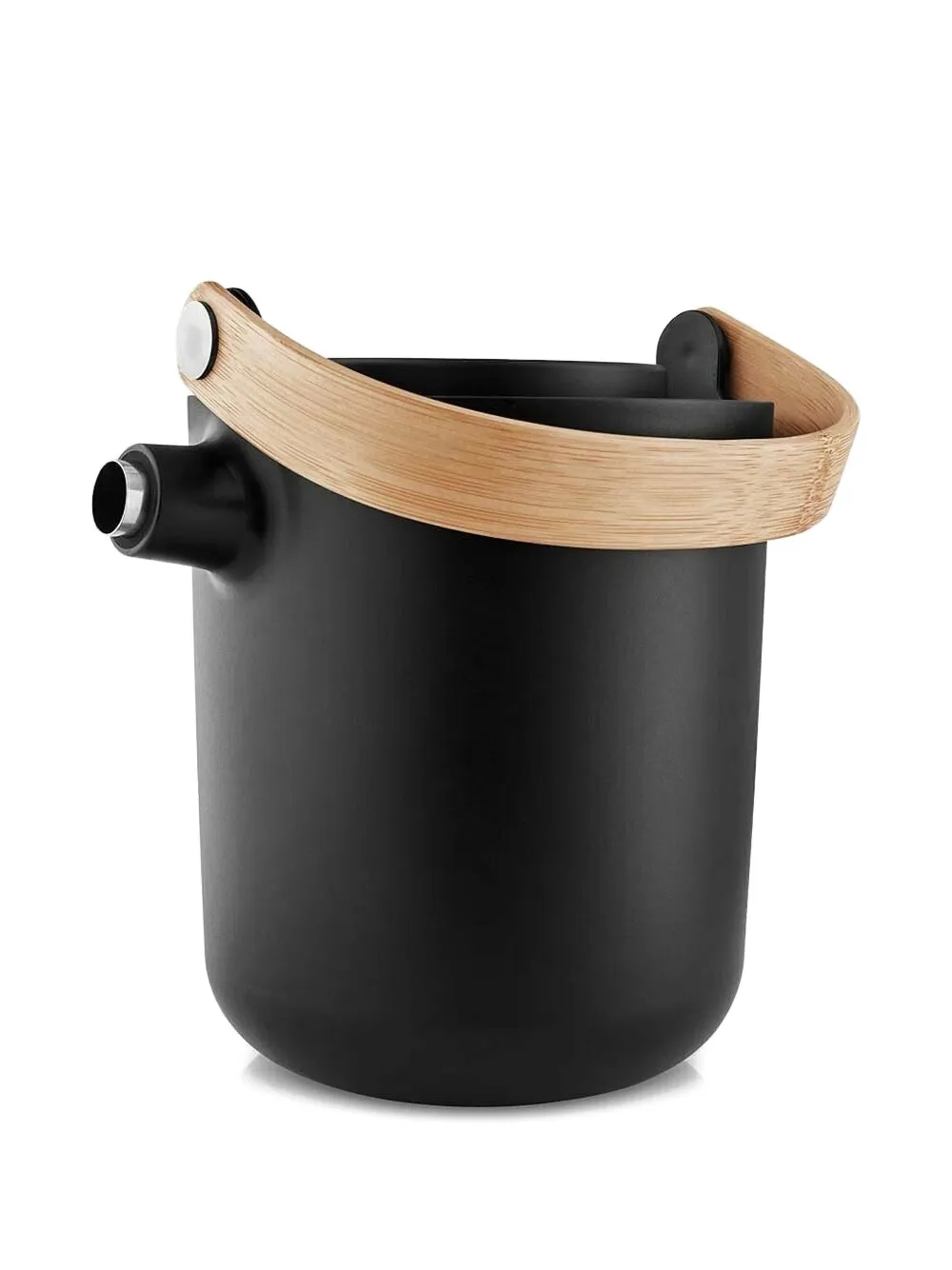 Eva Solo Bamboo-handle Teapot (20cm X 15cm) In Black