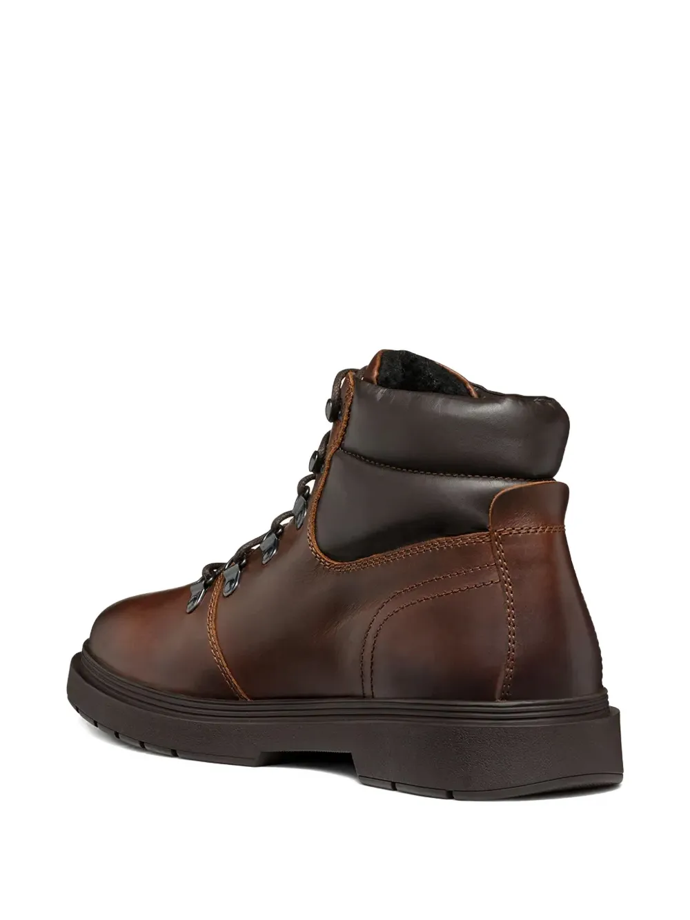 Geox padded lace-up boots Brown