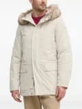 Geox faux-fur hooded jacket - White