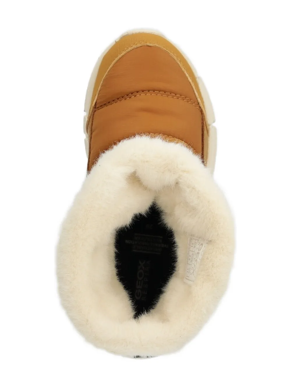 Geox Flexyper quilted faux-fur trim boots Brown