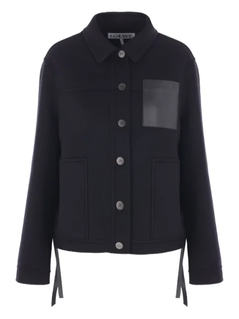 LOEWE button-fastening multi-pocket jacket