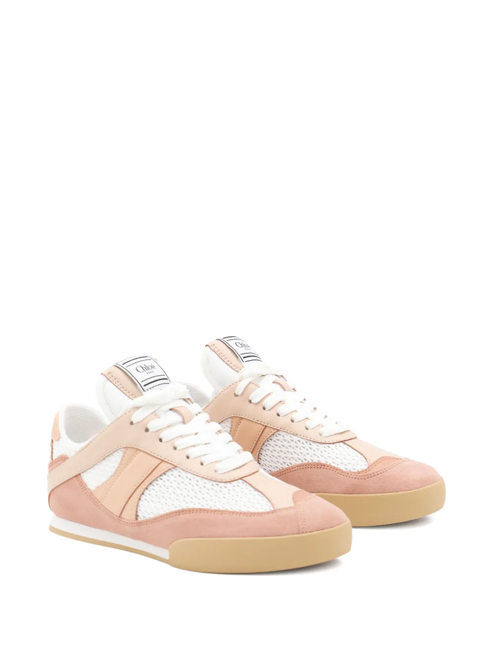 Chloé mesh-panel suede sneakers | Low-Tops | Image 2