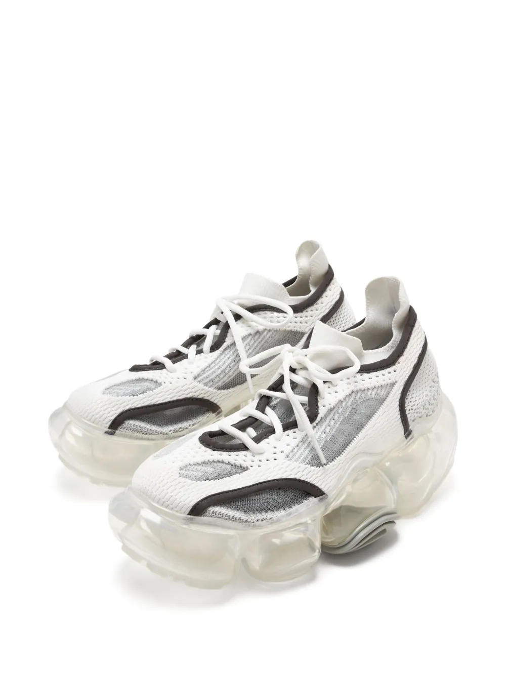 GROUNDS Moopie Jaws bubble-sole sneakers White