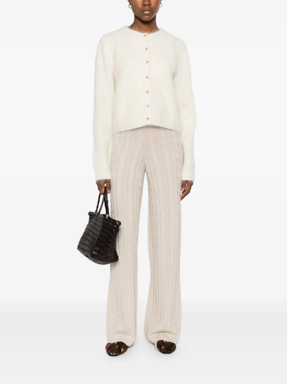 Soft Goat cable-knit pants | Knitted Trousers | Image 2