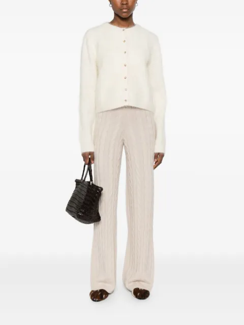 Soft Goat Cable knit pant wide leg