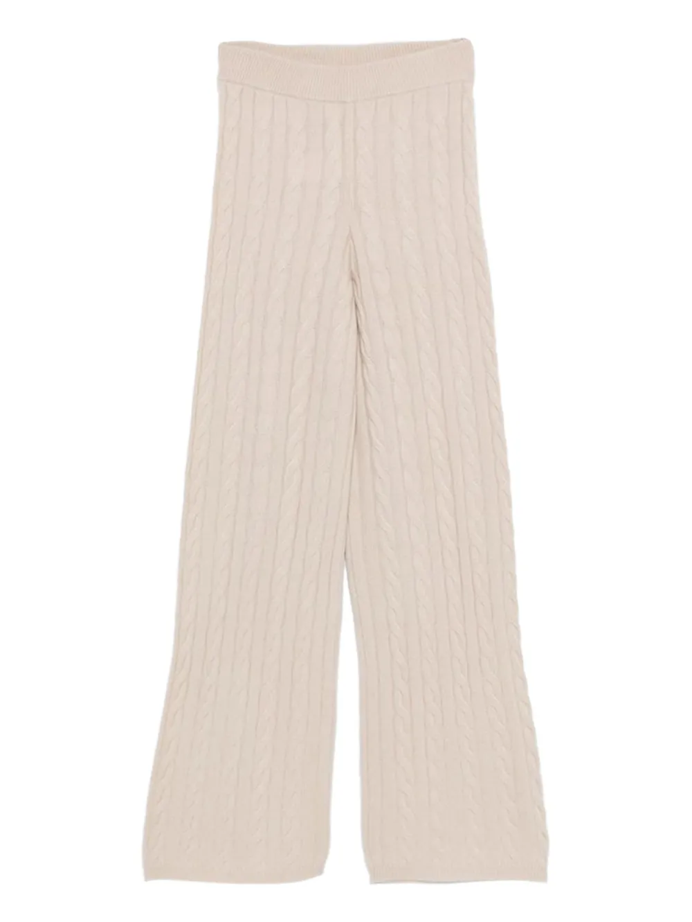 Soft Goat Cable knit pant wide leg | Knitted Trousers | Image 2