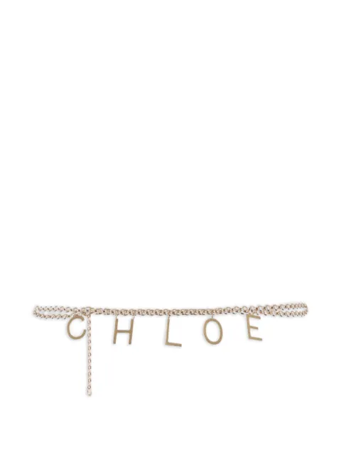 Chloé lettered chain belt