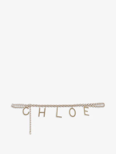 Chloé 레터링 체인 벨트