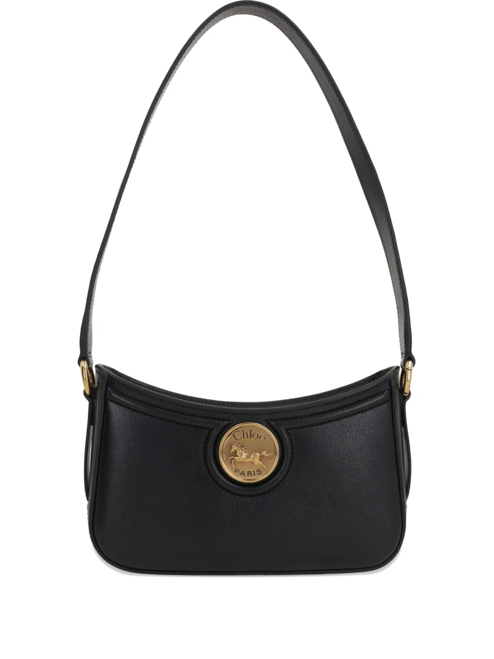 Chloé レザー ショルダーバッグ - ブラック Chloé レザー ショルダーバッグ - ブラック