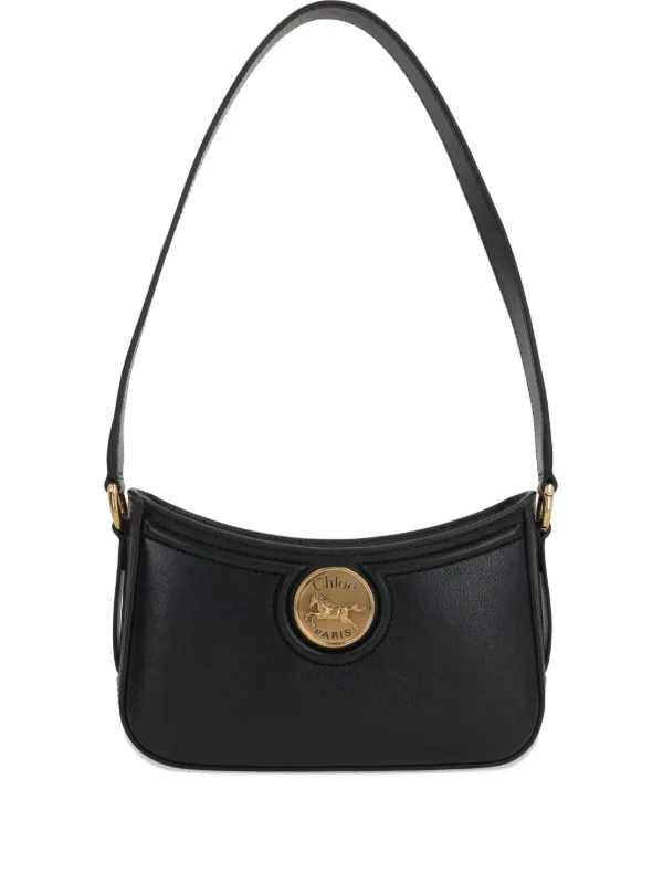 Chloé ブラックレザーショルダーバッグ Chloé ブラックレザーショルダーバッグ - メルカリ