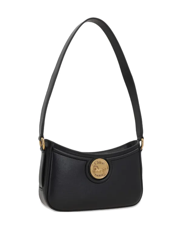 Chloé レザー ショルダーバッグ | ブラック | FARFETCH JP