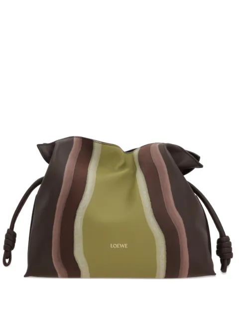 LOEWE striped leather shoulder bag