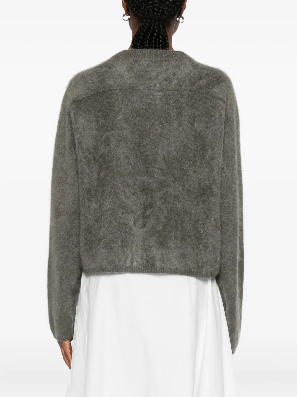 Soft Goat Cashmere Sweater In Gray